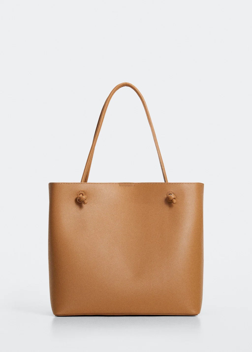 Knots pleated shopper bag