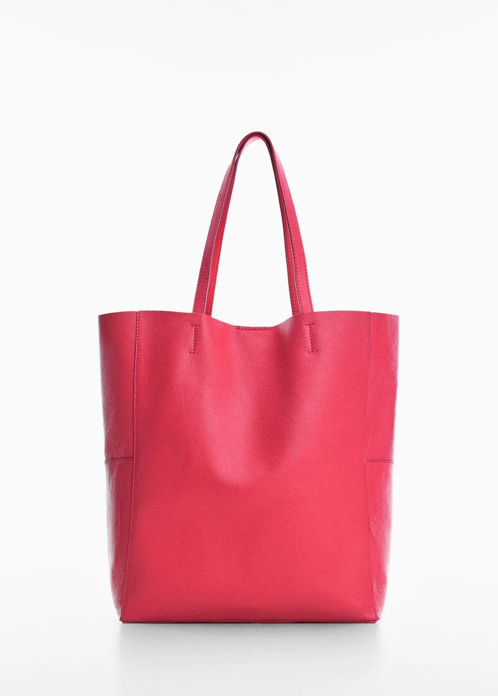 Leather shopper bag