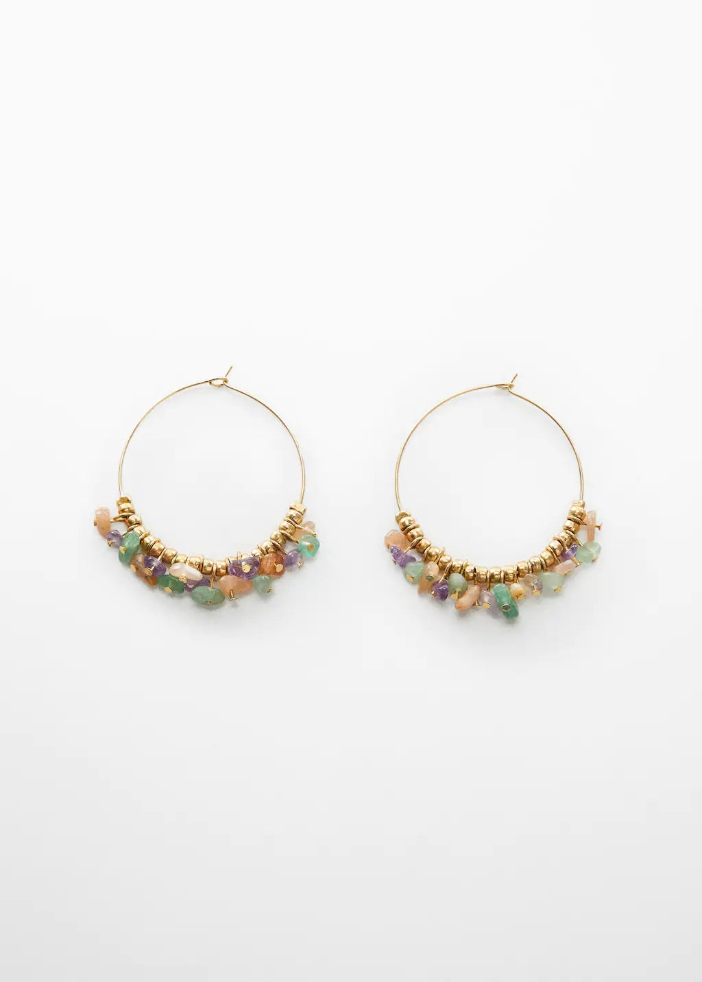 Bead loop earrings