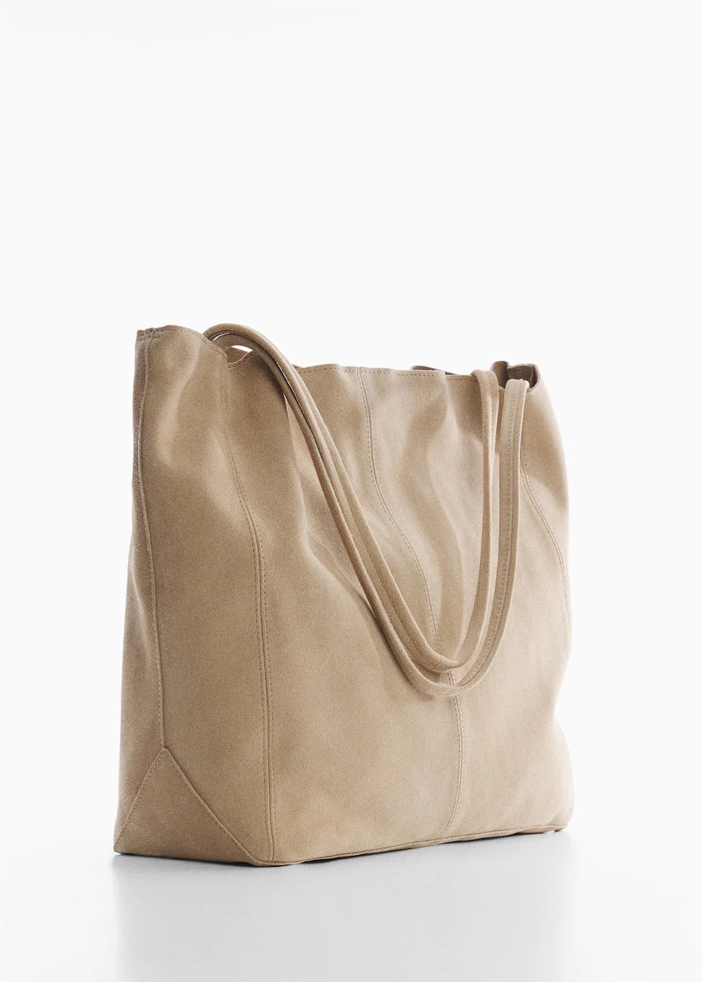 Leather shopper bag