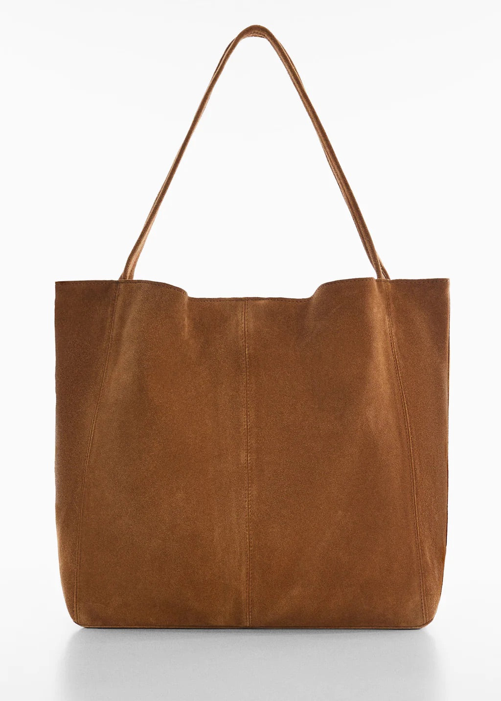 Leather shopper bag