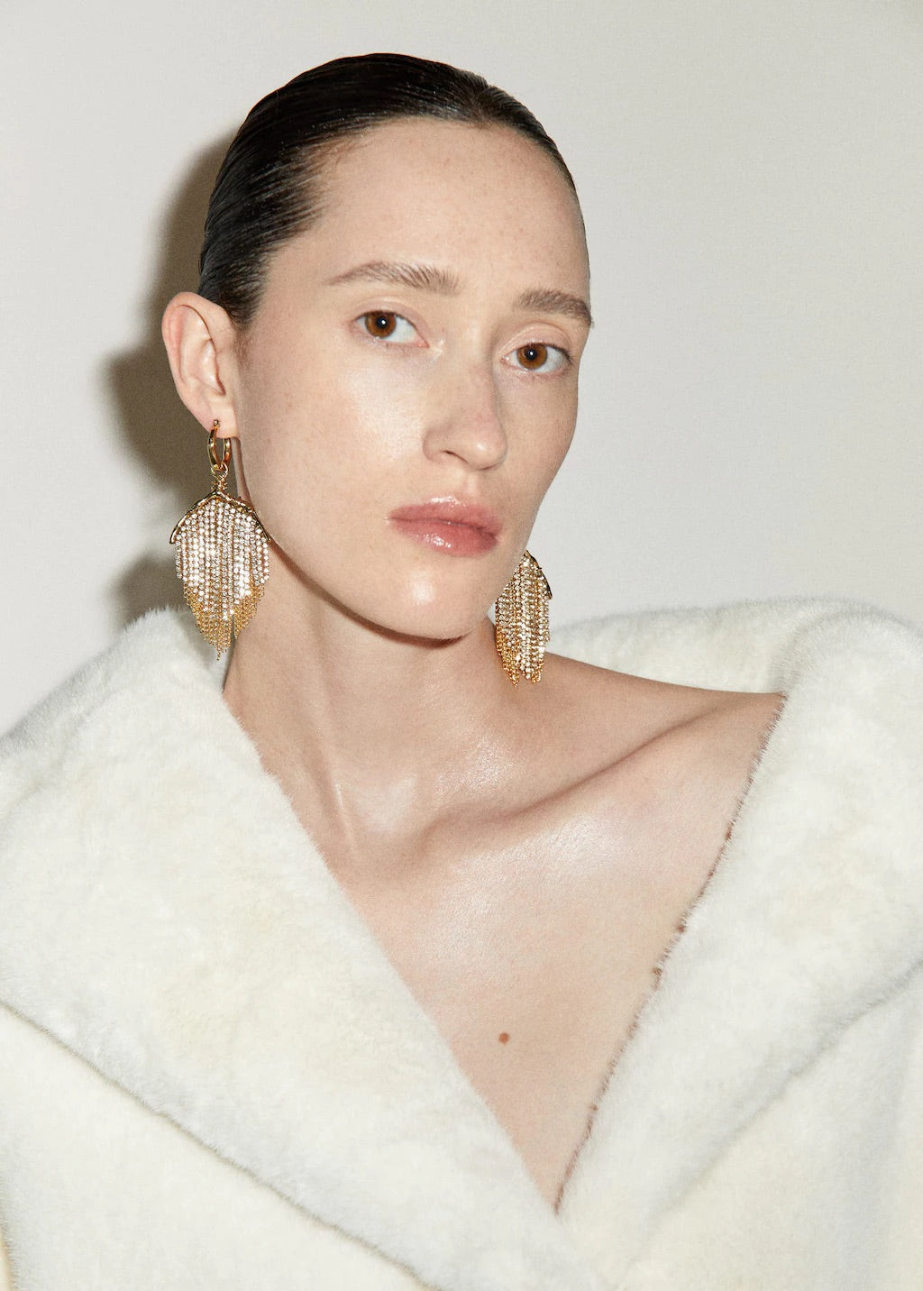 Crystal waterfall earrings