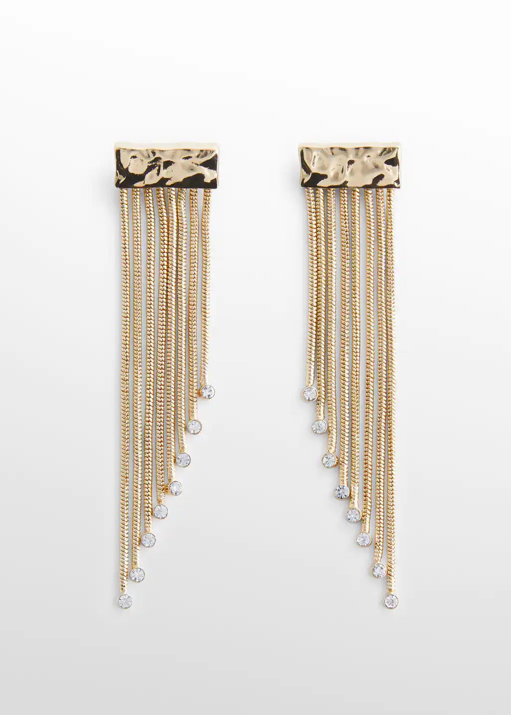 Earrings cascade crystals