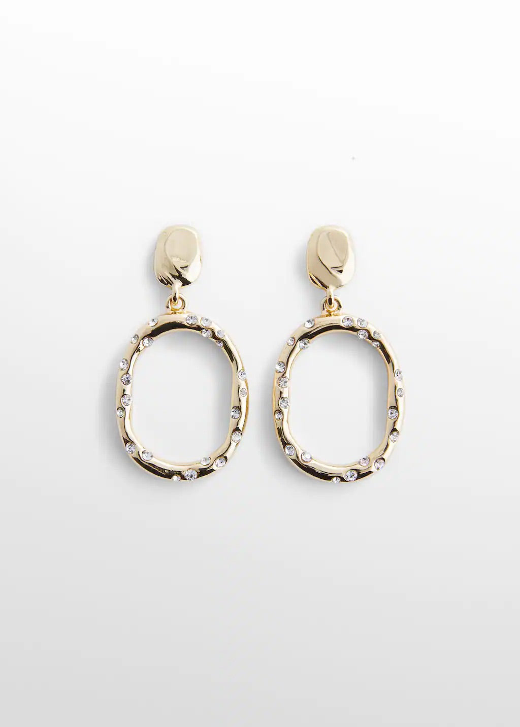 Crystal pendant earrings