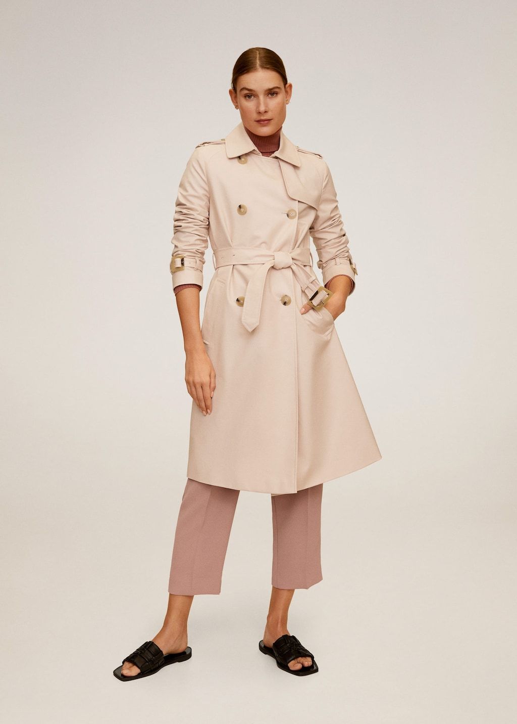 Classic cotton trench coat