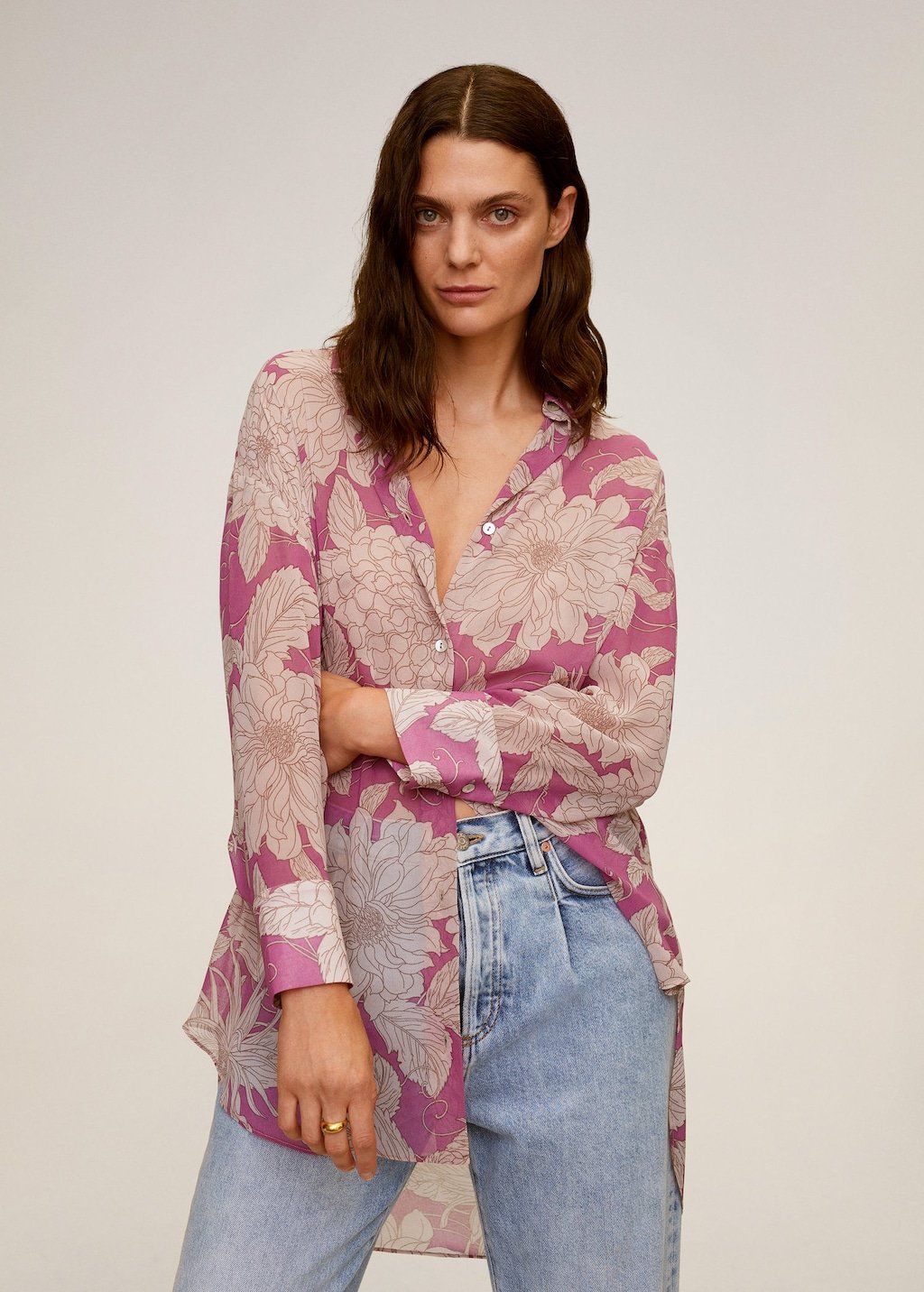 Floral print shirt