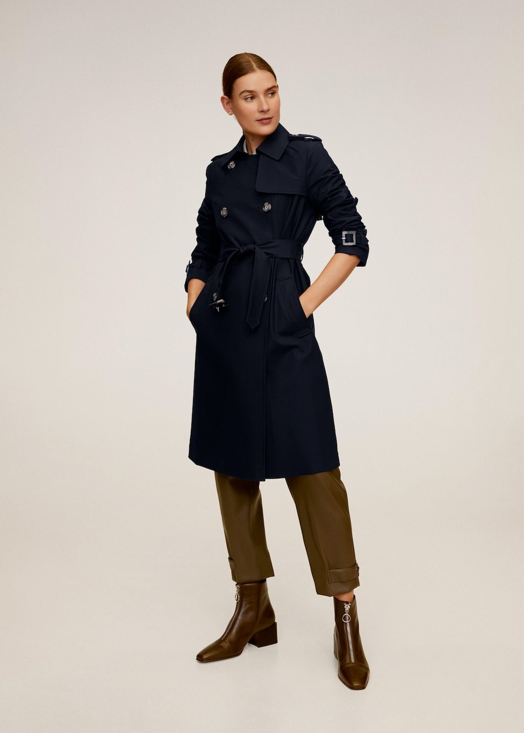 Classic cotton trench coat