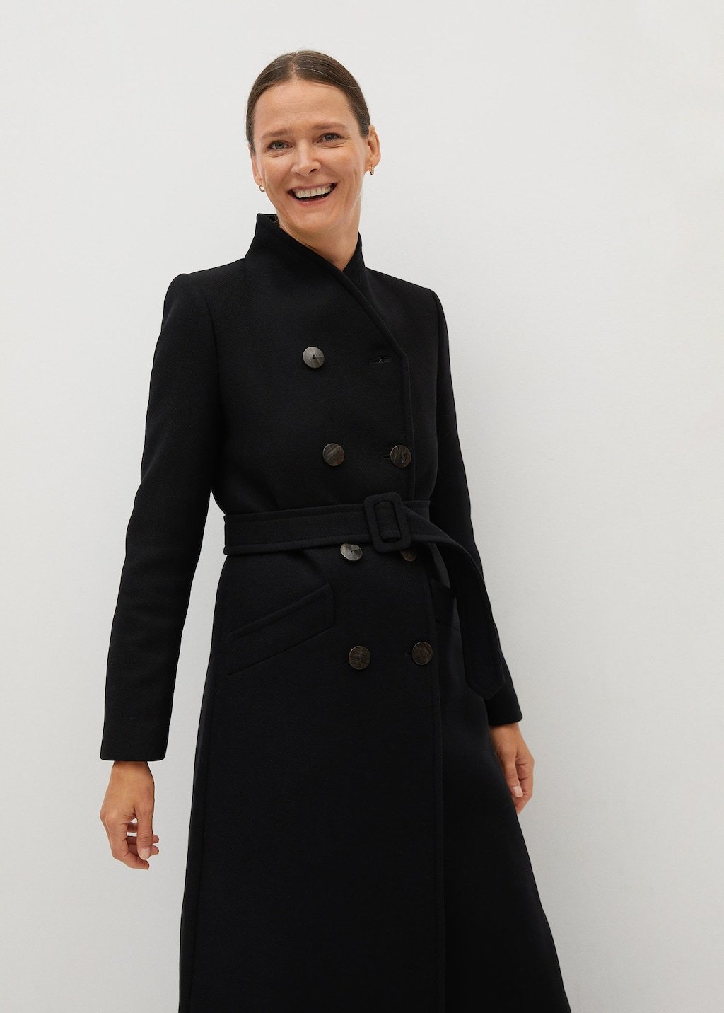 Manteco wool double-breasted coat