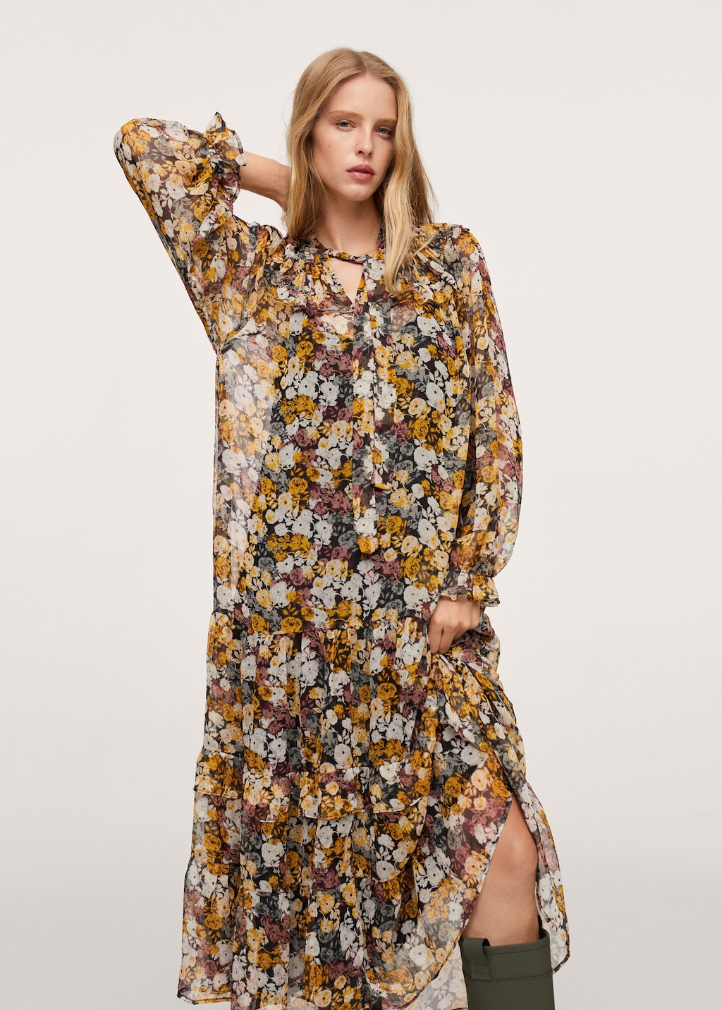 Floral print dress