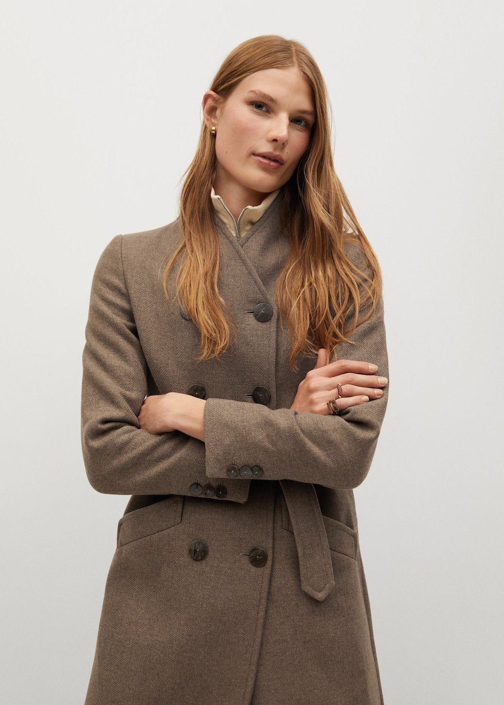 Manteco wool double-breasted coat
