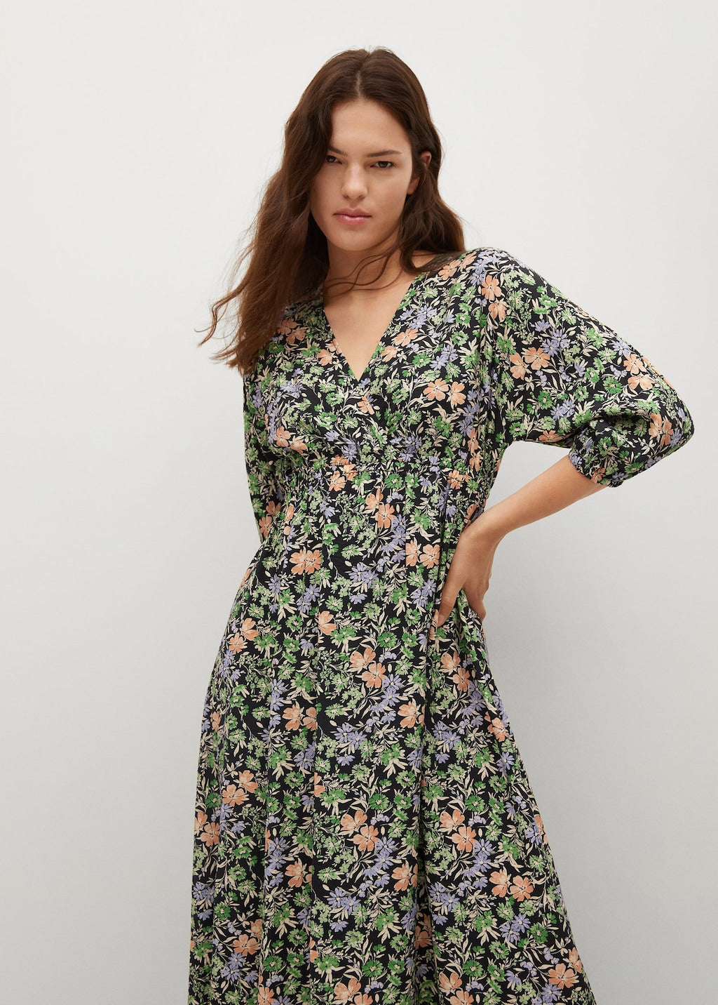 Floral print dress